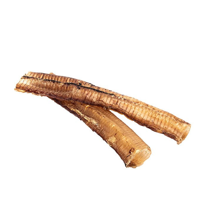 Roam Dog Treats Ossy Trachs, 2pk, 6 - 7" - RO21F - See product for details - Ostrich - 6 - 7" - 3