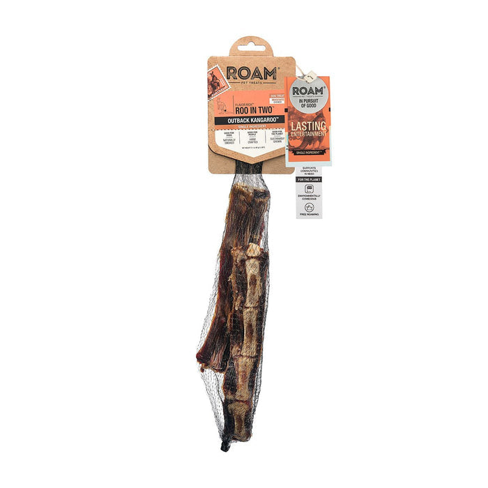 Roam Dog Treats Roo in Two Kangaroo Tail Split - RO21P - See product for details - Kangaroo - 1