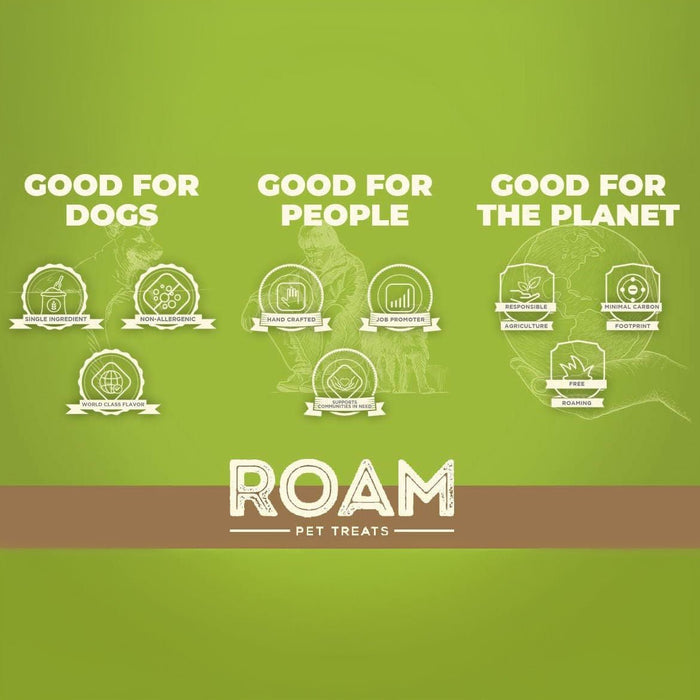 Roam Dog Treats The Boss - Trich Ostrich Bone - RO211 - Ostrich - See product for details - 6