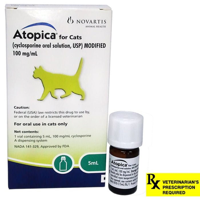 Rx Atopica for Cats Oral Solution - 012NOV03-CAT-5ML - 5 mL - 2