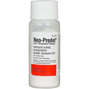 Rx Neo - Predef with Tetracaine Topical Powder for Horses, Dogs, & Cats, 15 gram - 012150-15 - Single - 1