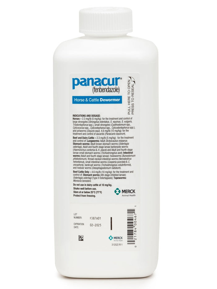 Rx Panacur 10% Suspension Dewormer for Horses & Cattle - 012022-S - 1000 mL - 2