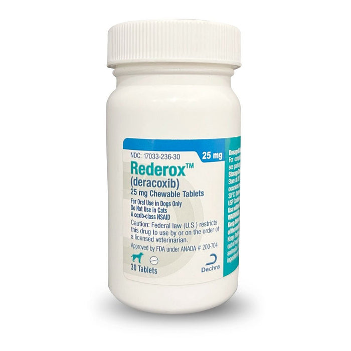 Rx Rederox (deracoxib) Chewable Tablets for Dogs - 012DEC-RED25-30 - 25mg x 30ct - 3