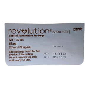 Rx Revolution (selamectin) Canine Once - a - month Flea Topical for Dogs - 012PFZ08-8734B-1 - 10.1 - 20 lbs - 1 month - 2