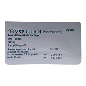 Rx Revolution (selamectin) Canine Once - a - month Flea Topical for Dogs - 012PFZ08-8516B-1 - 40.1 - 85 lbs - 1 month - 7