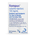 Rx Rompun™ (xylazine) Injection for Horses, 100 mg/mL x 50 mL - 012KV-39305 - 1