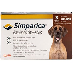 88.1 - 132 lb / 3 Chewable Tablets / Liver