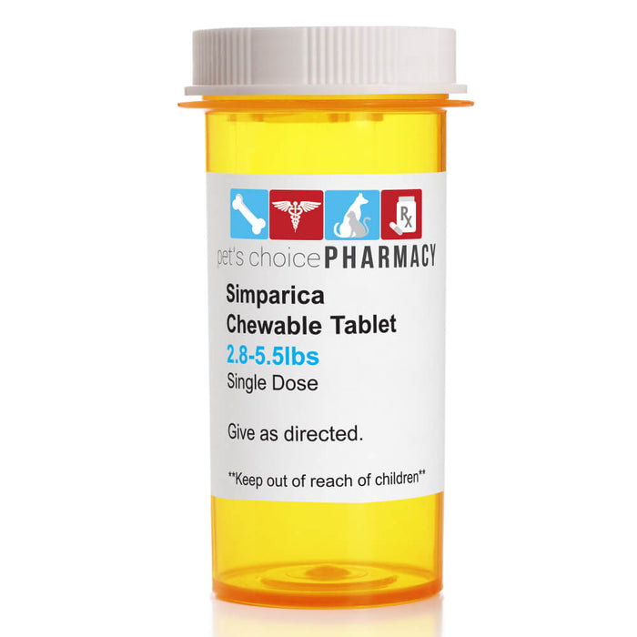 Simparica (sarolaner) Chewable Tablets for Dogs - 012ZOE03-12449-1 - 2.8 - 5.5 lb - 1 Chewable Tablet - 3
