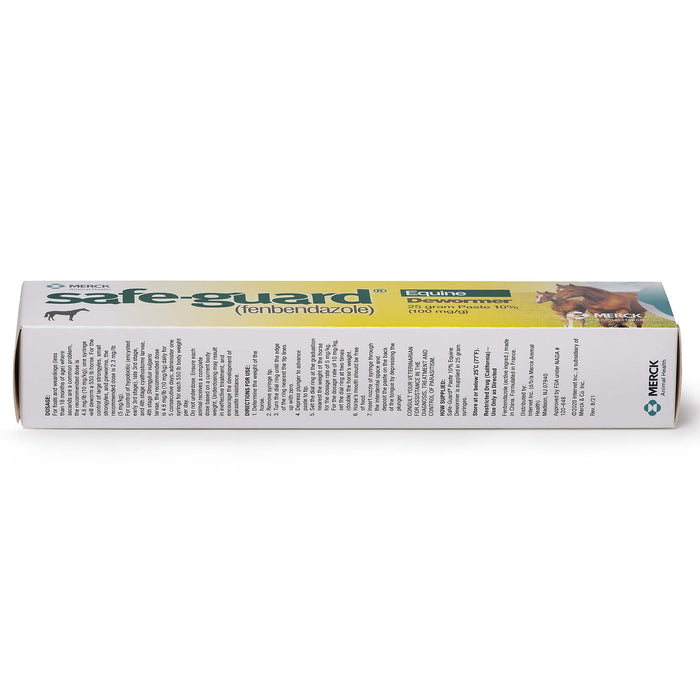Safe - Guard 10% Fenbendazole Horse Dewormer Paste, 25g – Broad - Spectrum Parasite Wormer - I6S2 - 25 g (0.88 oz) - Single Pack - 5