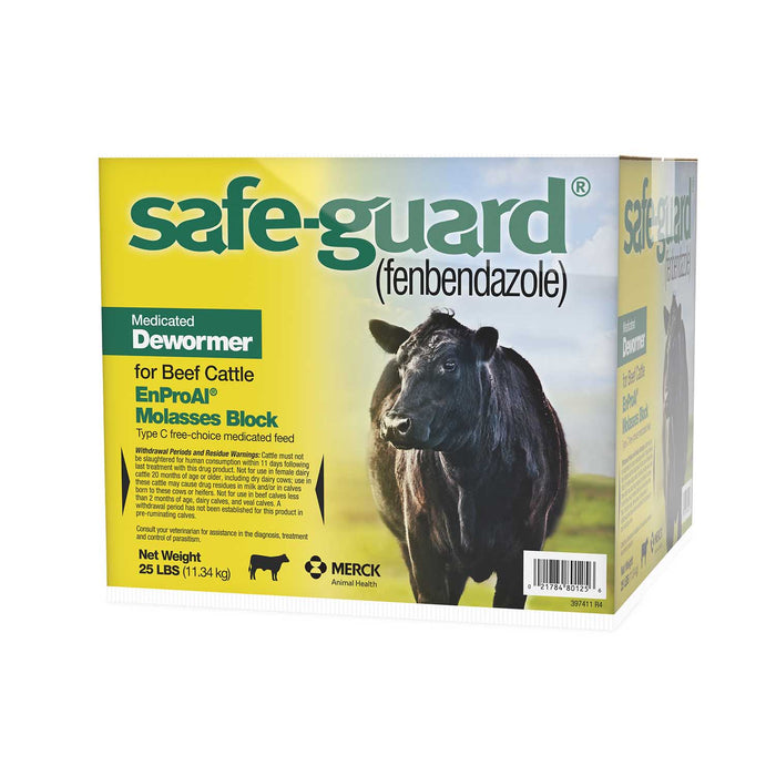 Safe - Guard Cattle Medicated Dewormer Block, 25 lb - I6SQ - 4
