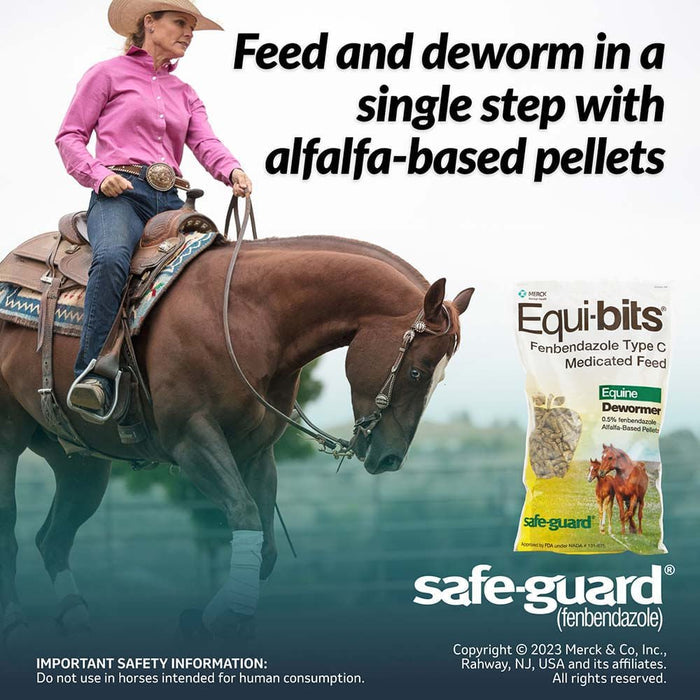 Safe - Guard Equi - bits Fenbendazole Medicated Feed Horse Dewormer, 1.25 lb - I6SJ - 5