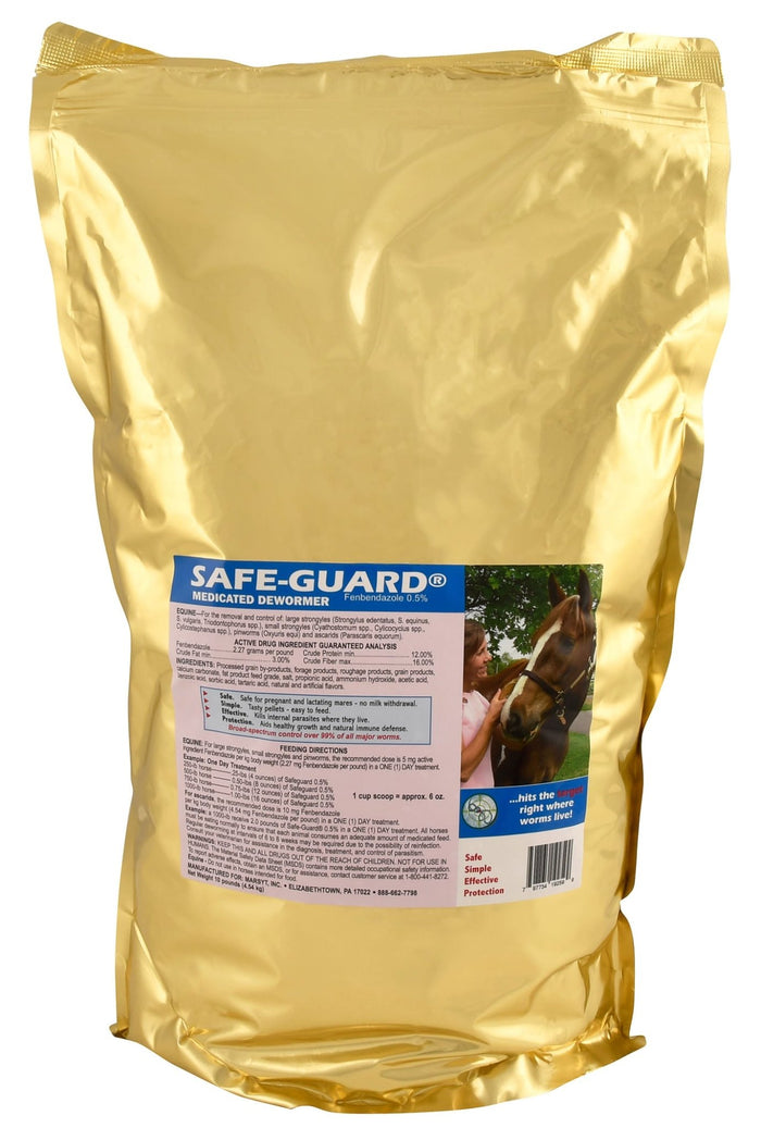 Safe - Guard Pelleted Horse Dewormer (0.5% fenbendazole), 10 lb - I6SN - 1
