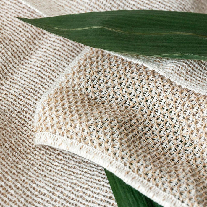 Sasawashi Mesh Body Scrub Towel | Beige