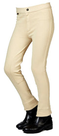 Saxon Kids' Adjustable Waist Jodhpurs - 0V3HU - Beige - 6 - 1