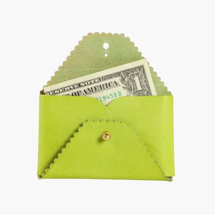 Scallop Wallet | Lime