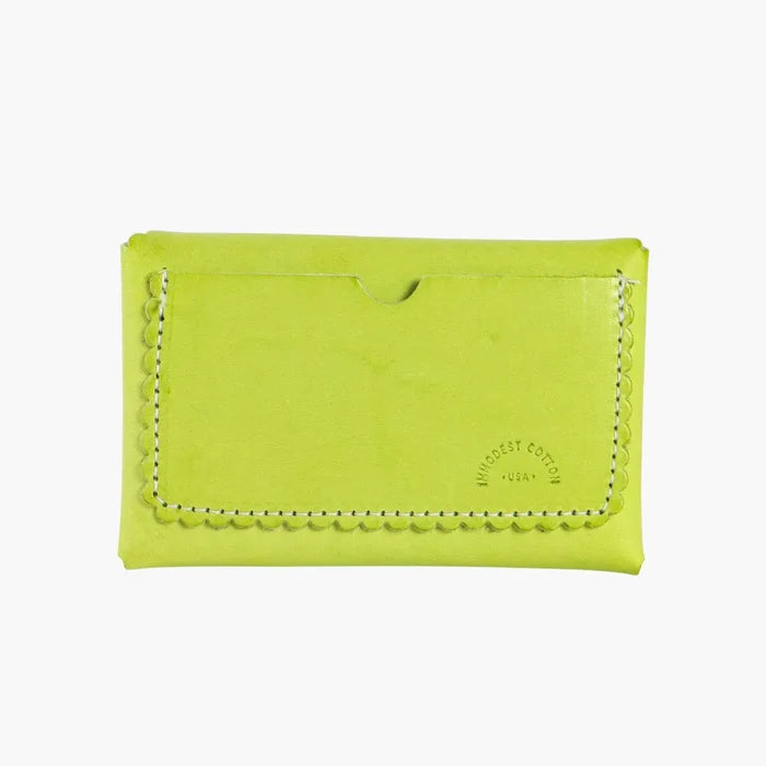 Scallop Wallet | Lime
