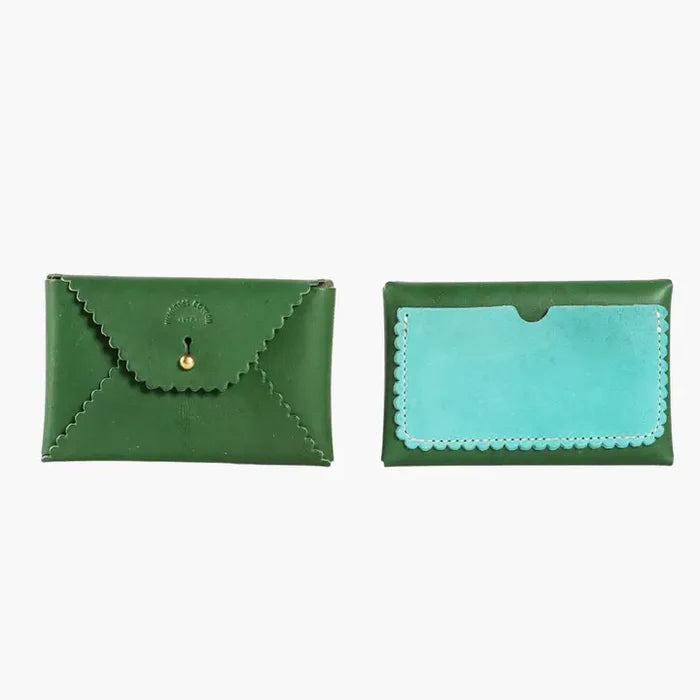 Scallop Wallet | Pine + Robin Egg