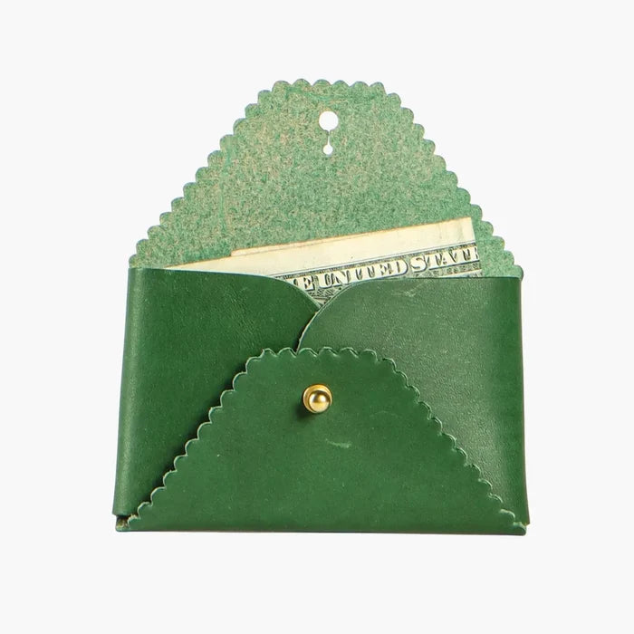 Scallop Wallet | Pine + Robin Egg