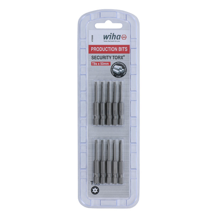 Security Torx Bit T8s - 50mm -  10 Pack