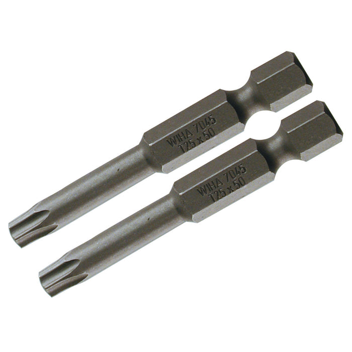 Wiha 70556 Security Torx Power T7s - 50mm -  2 Pack