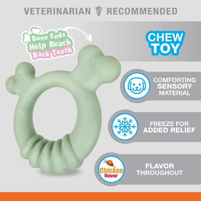 Sensory Material Puppy Teething Ring, Chicken, Small/Regular, Up to 25 Ibs - N9118 - Chicken - Small/Regular - 4