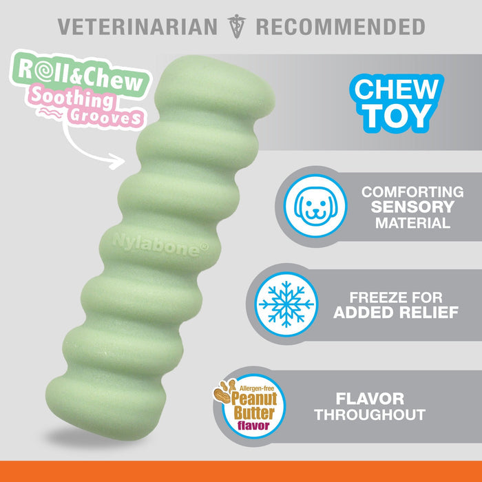 Sensory Material Puppy Teething Toy, Peanut Butter, Small/Regular, Up to 25 Ibs. - N9119 - Peanut Butter - Small/Regular - 5