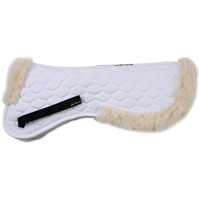 Shires Large Half Pad - SEPSB - White - 2