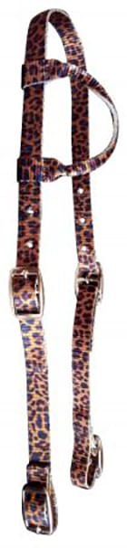 Showman Nylon One Ear Patterned Horse Headstall with Nickel Plated Buckles - SSTKW - Serape & Sunflower - 4