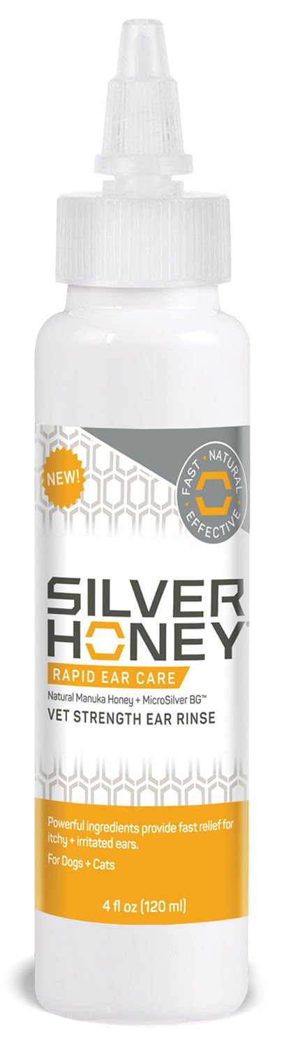 Silver Honey Rapid Ear Care Vet Strength Ear Treatment Rinse + Concentrated Doses - Y1VB - 3