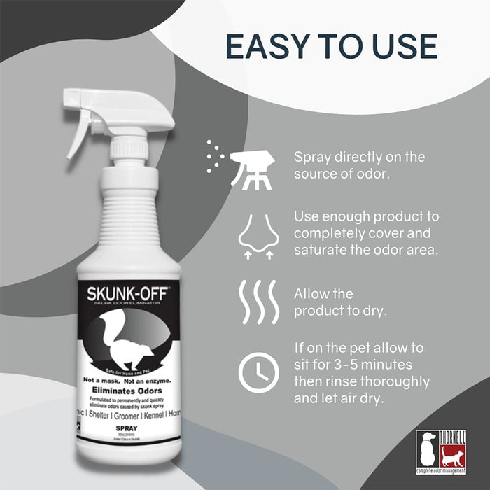 Skunk - Off Odor Eliminator, 32 oz, Spray Trigger Bottle - 013THL02-32 - 32 oz - 5