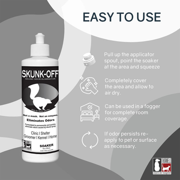 Skunk Off Soaker, 8 oz - 013THL02-8 - Clear - Soaker - 7