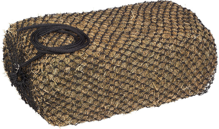 Slow Feed Square 2x2 Hay Bale Bag, Black - JTIHZ - 1