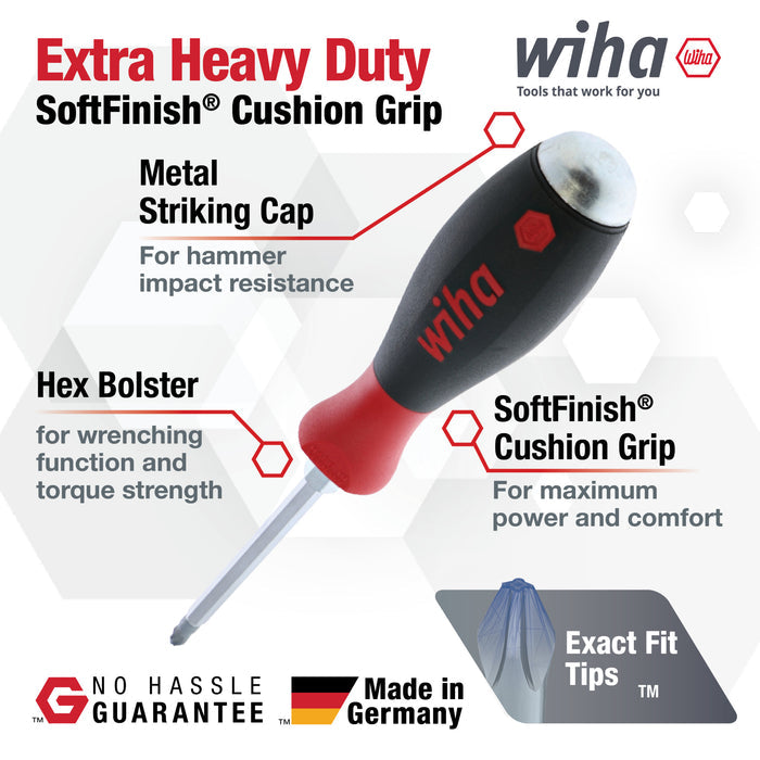 SoftFinish XHeavy Duty Slotted Screwdriver 12.0mm x 200mm
