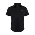 South Florida Women's Cap Sleeve Semi Spread Polo Black