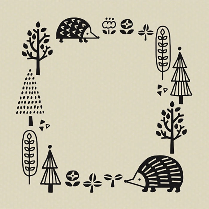 Stamp | Hedgehog Forest Circle