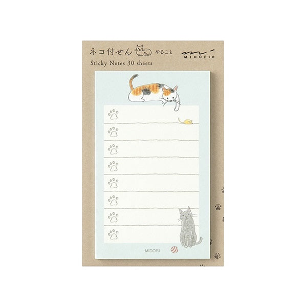 Sticky Notes Cats, Ball & List