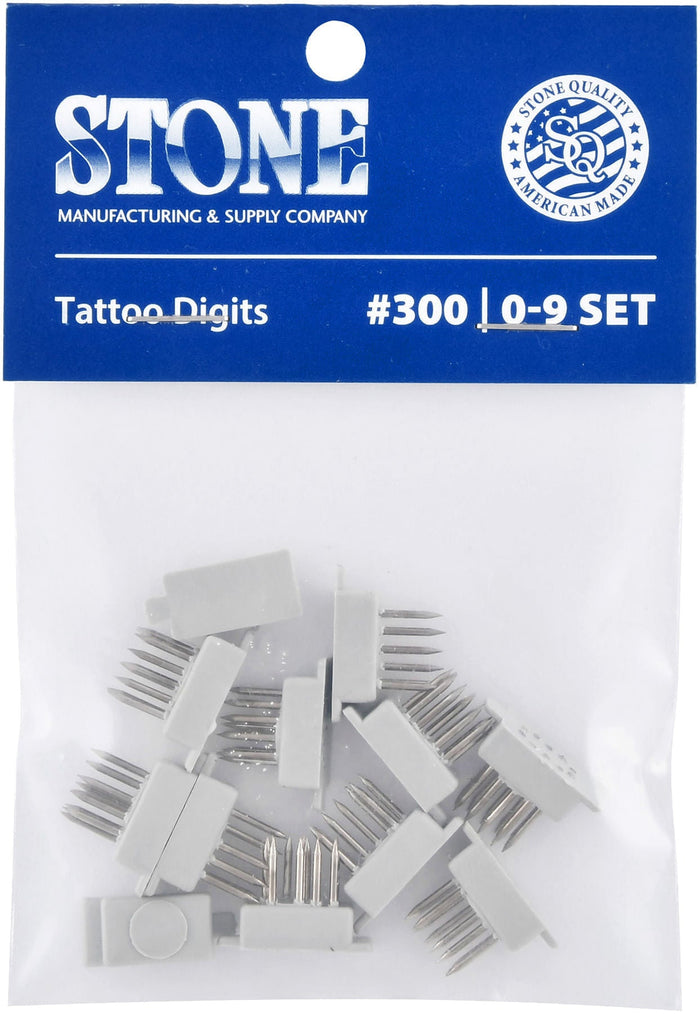DUPLICATE - STN4 - Stone 300 Digit Set 0 - 9 - STN4-DUPE - 1