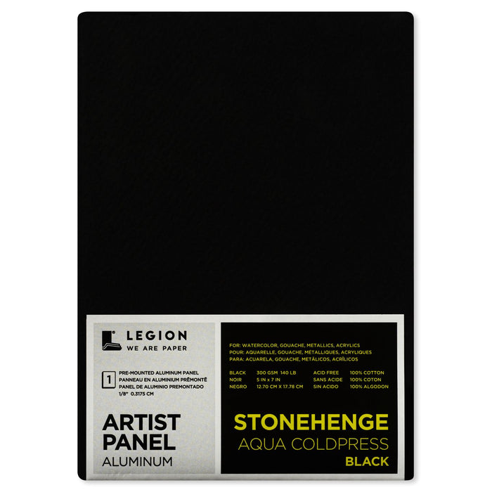 Stonehenge Aqua Black Aluminum Artist Panels