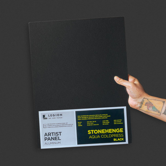 Stonehenge Aqua Black Aluminum Artist Panels