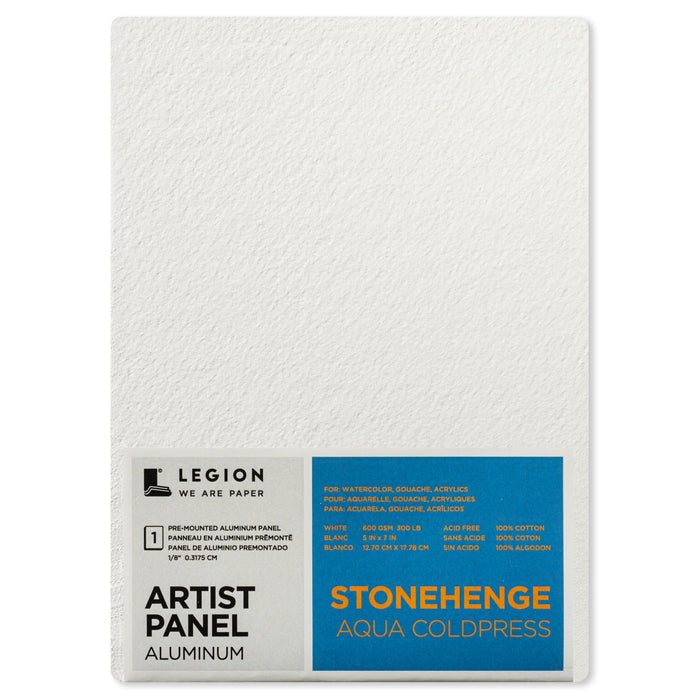 Stonehenge Aqua Cold Press White Aluminum Panels