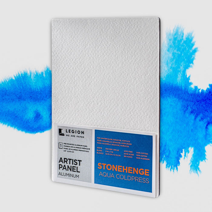 Stonehenge Aqua Cold Press White Aluminum Panels