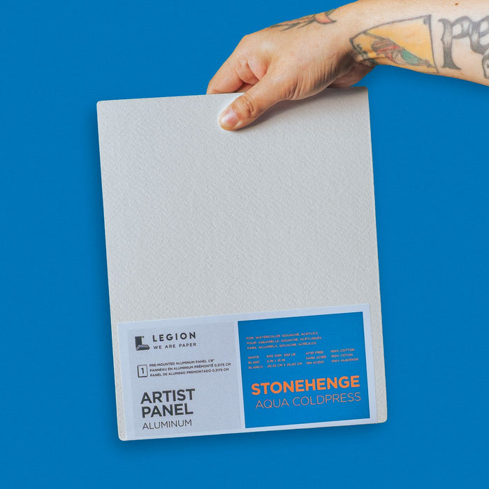 Stonehenge Aqua Cold Press White Aluminum Panels