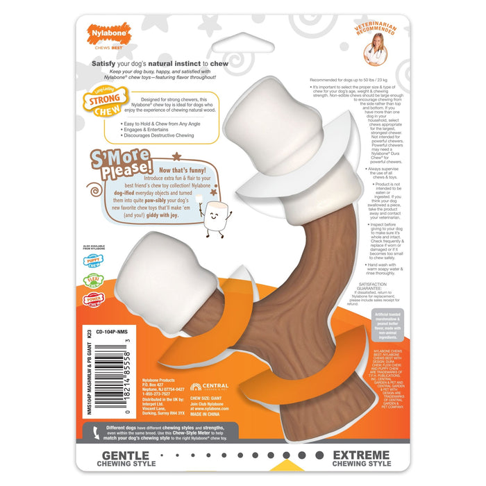 Strong Chew Marshmallow Stick Dog Toy, Marshmallow & Peanut Butter, Large/Giant, Up to 50 lbs. - N9ZU - Peanut Butter - Large/Giant - 2