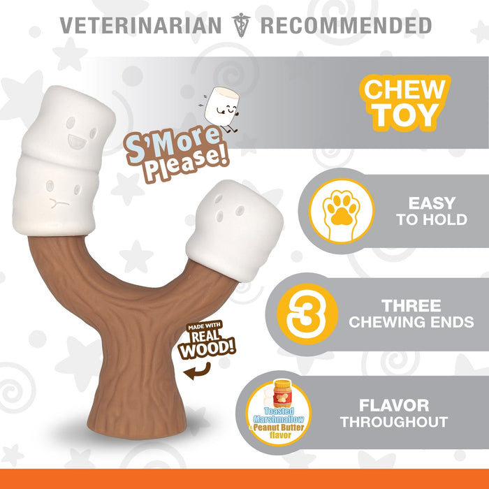 Strong Chew Marshmallow Stick Dog Toy, Marshmallow & Peanut Butter, Large/Giant, Up to 50 lbs. - N9ZU - Peanut Butter - Large/Giant - 4