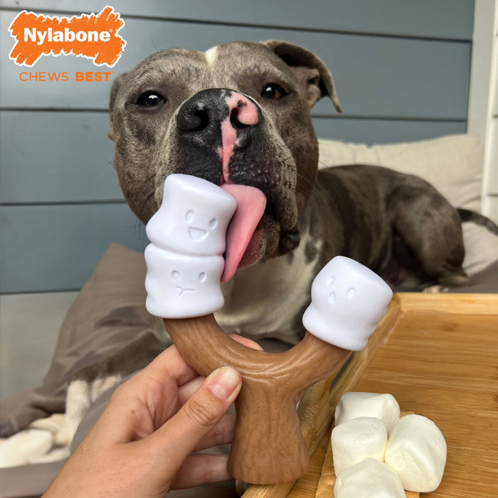 Strong Chew Marshmallow Stick Dog Toy, Marshmallow & Peanut Butter, Large/Giant, Up to 50 lbs. - N9ZU - Peanut Butter - Large/Giant - 6