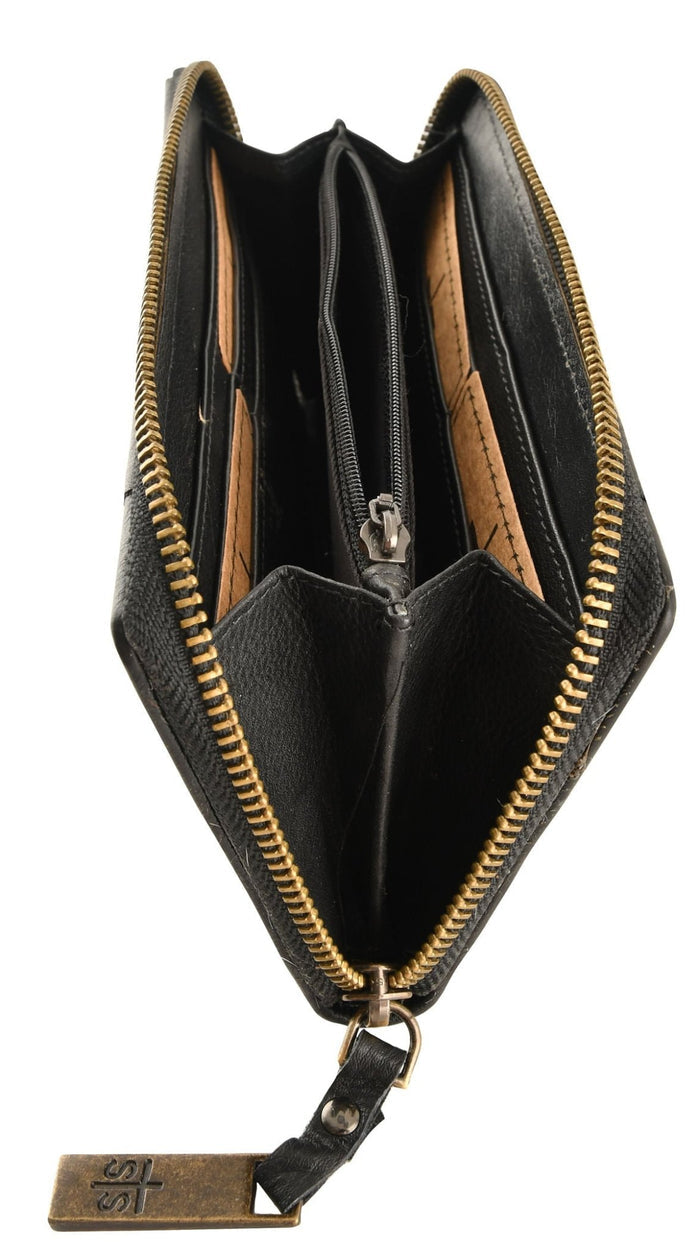STS Cowhide Bi - Fold Zip Wallet - CCAP - 2