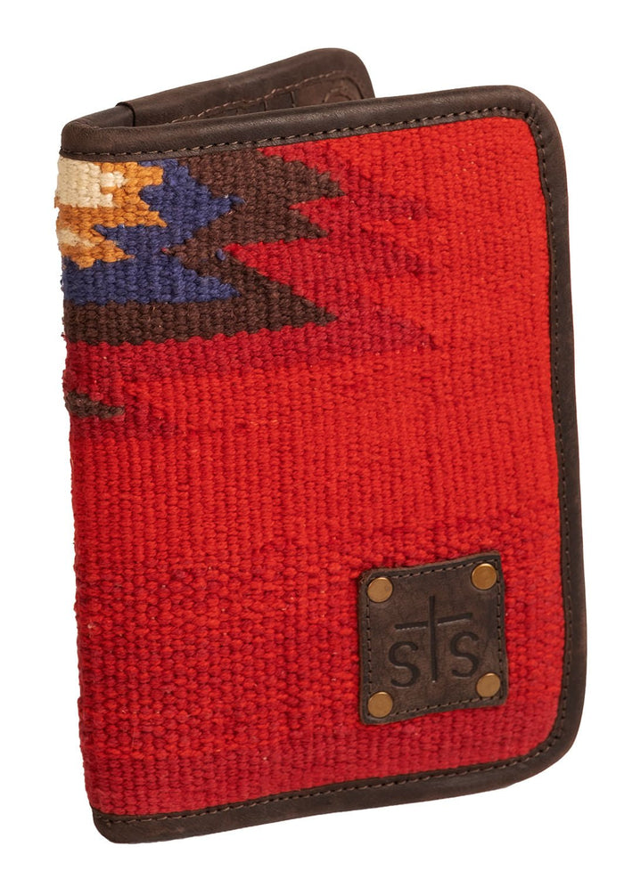 STS Crimson Sun Western Leather Magnetic Wallet - CCFC - Red - 1