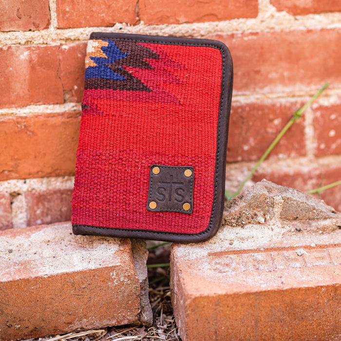 STS Crimson Sun Western Leather Magnetic Wallet - CCFC - Red - 4