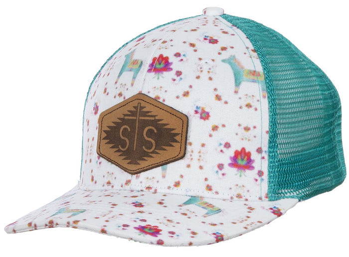 STS Watercolor Donkey Patch Hat, Ladies - CCB4 - 1