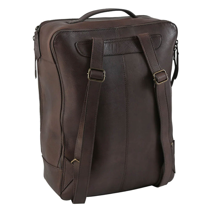 STS Westward Tooled Leather Women's Backpack - CCFL - Brown - 2
